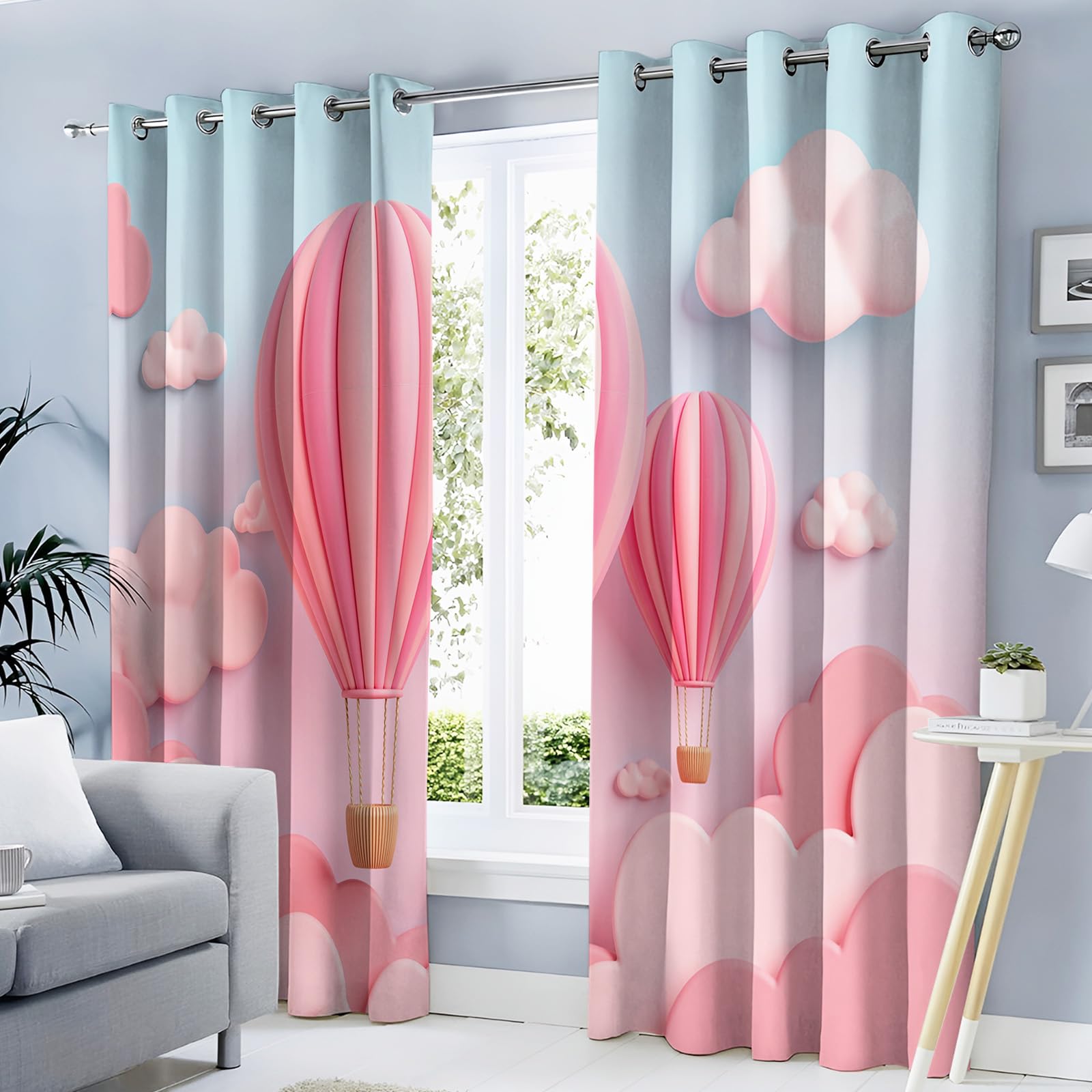 Rideaux occultants opaques à isolation thermique contre le froid et la lumière rose