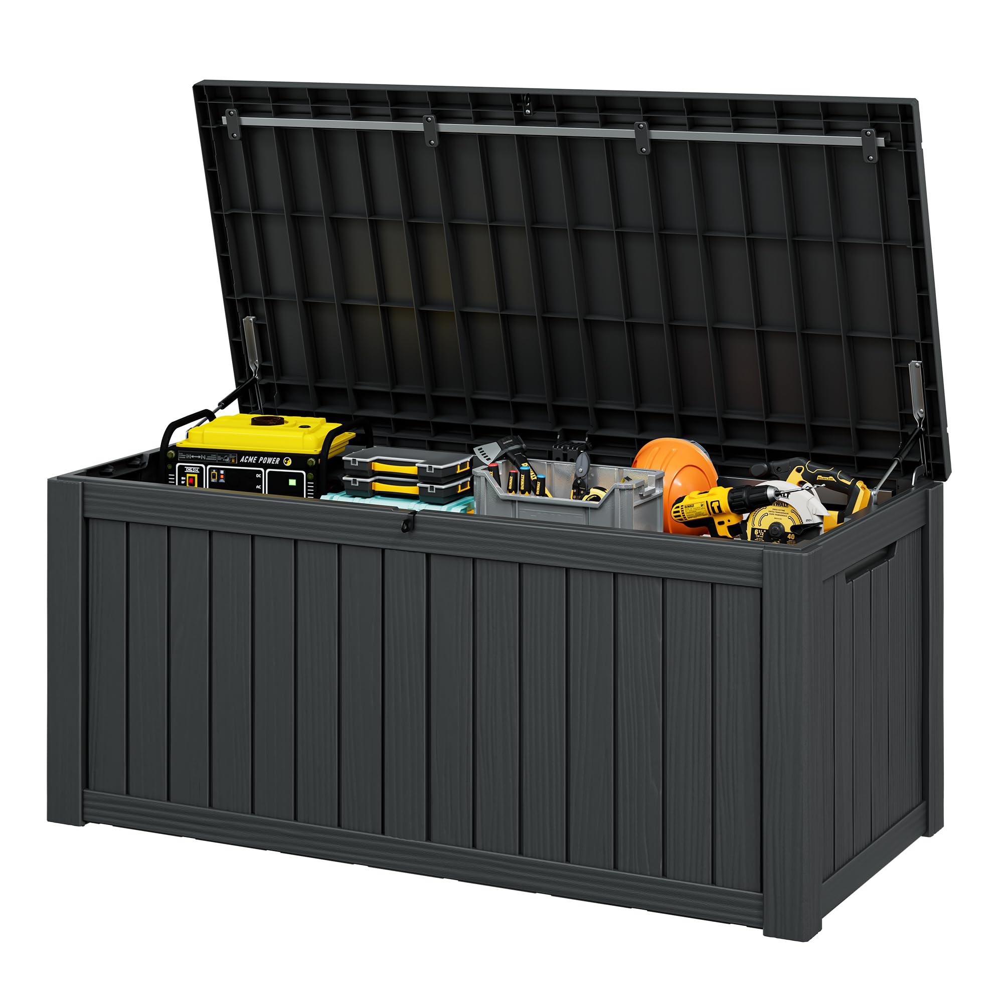Outdoor Storage Box Waterproof, 155 Gallon Deck Box For Patio Storage