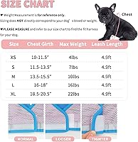 Vista 4 de Arnés Step-in para perro para perros pequeños, arnés y correa sin tirones, arnés reflectante ajustable con malla suave para cachorros pequeños