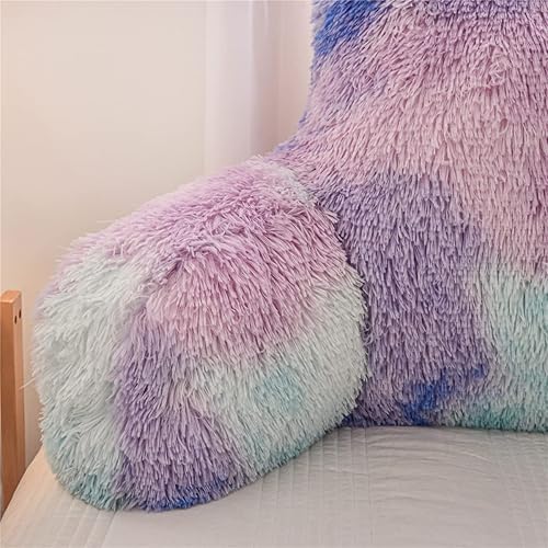 Miniatura 5 de Holawakaka Almohada de lectura para sentarse en la cama, sofá para niños y adolescentes, almohada de respaldo con brazos para niños, niñas, mujeres,