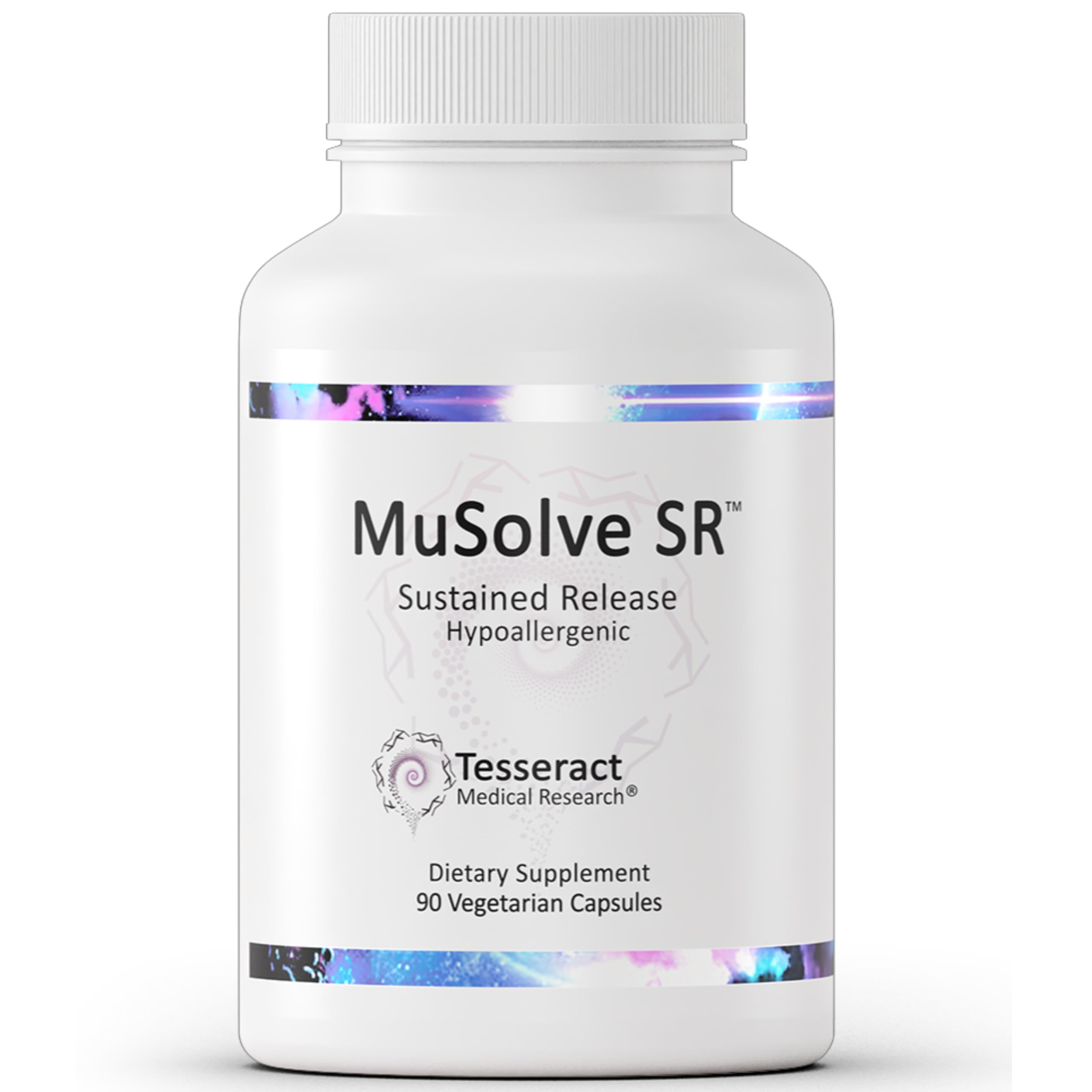 MuSolve SR Respiratory Health Support Supplement, Sustained-Release Hypoallergenic Formula, Six Natural Botanical Extracts to Help Dissolve Mucus, 300 mg, 90 Vegetarian Capsules