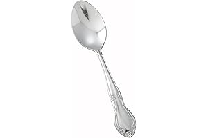 Winco 18-0 Stainless Steel Demitasse Spoons, 12-Piece Elegance Set