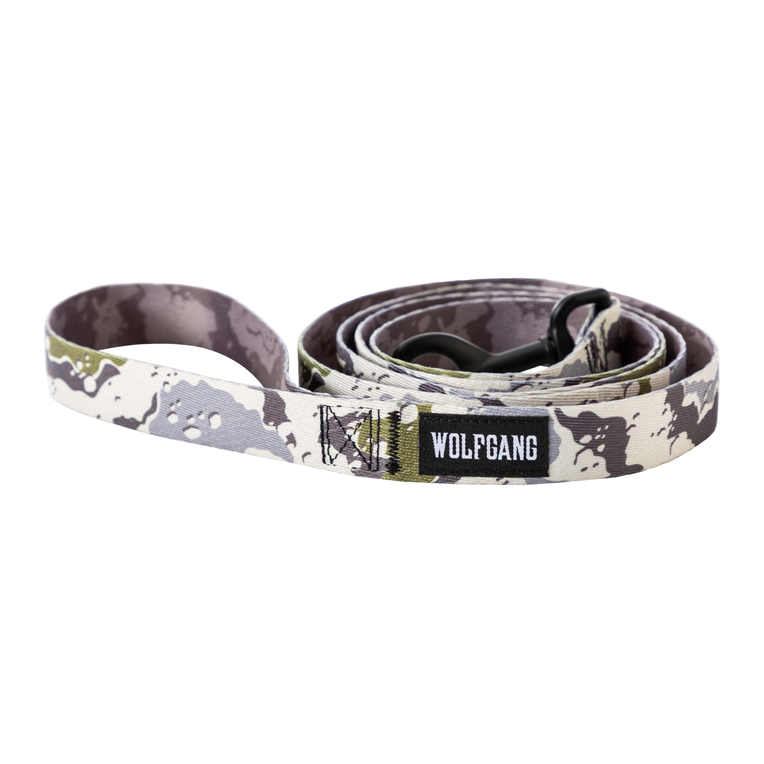 Wolfgang 1 Inch Venture Dog Leash Hideout Print Large