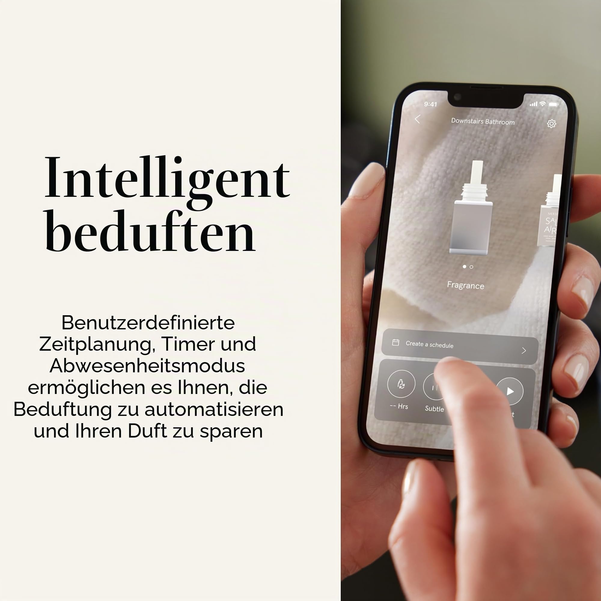 Pura Plus Smart-Home-Duftdiffusor für große Räume – Duftintensität anpassen, Zeitpläne, Timer und mehr in der Pura App einstellen – Düfte separat erhältlich – Weiß