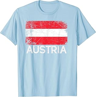Austrian Flag T-Shirt | Vintage Made In Austria Gift