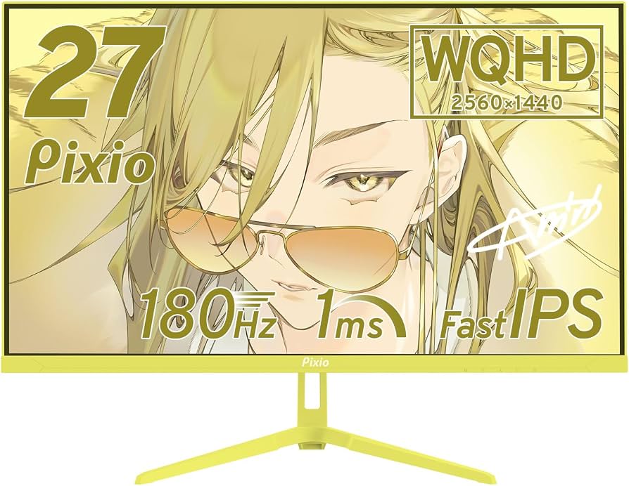 Amazon.co.jp: Pixio ゲーミングモニター PX278Wave イエロー 27インチ