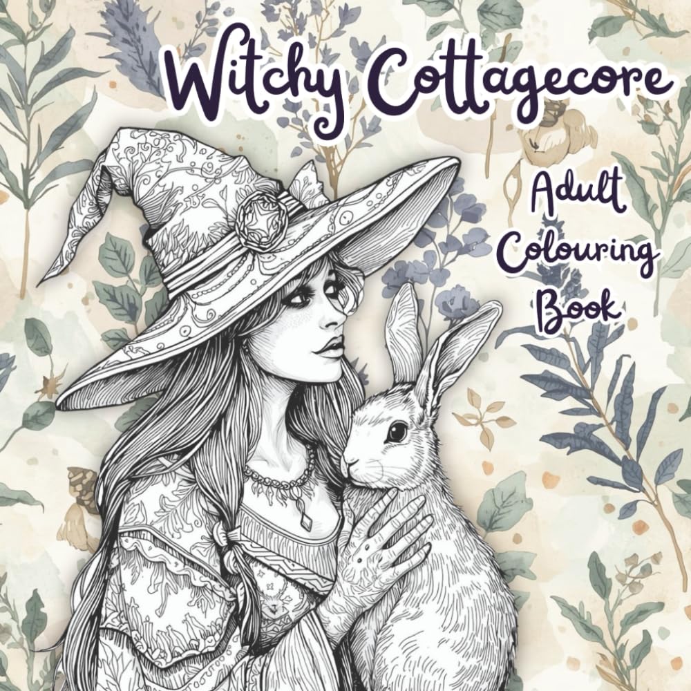 Witchy Cottagecore Colouring: Adult Colouring Book (Enchanted Colouring series)