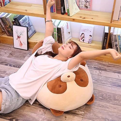 Miniatura 3 de Almohada de peluche de mapache, animal de peluche de mapache con cola grande, juguete de peluche de mapache, regalos de Navidad y San Valentín para