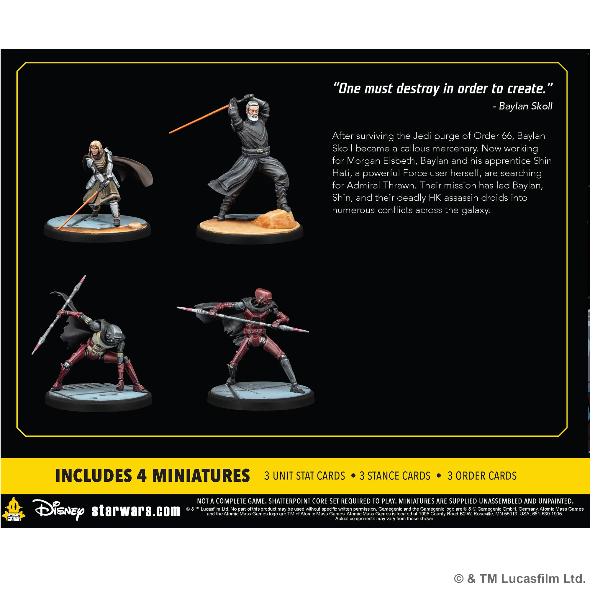 Asmodee, Star Wars: Shatterpoint – Secure the Future, Squad Pack, Versione EN, Tablet op Expansion for 2 Players Ages 14+ with a Playing Time of 90-120 minutes, multilingual