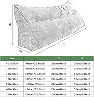 Vista 7 de Almohada de cuña de lectura triangular Queen, cojín de respaldo para cabecero reclinable, almohada de lectura, cojín triangular para posicionamiento
