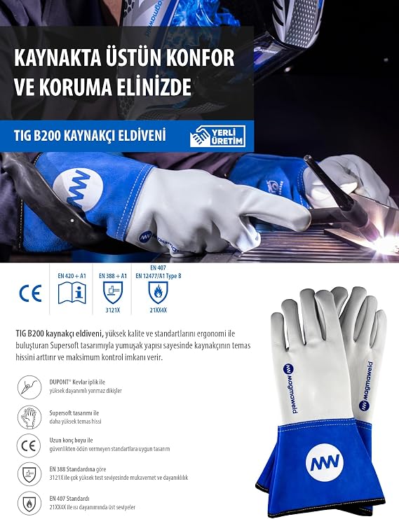 Magmaweld MIG Kaynakçı Eldiveni, No:10