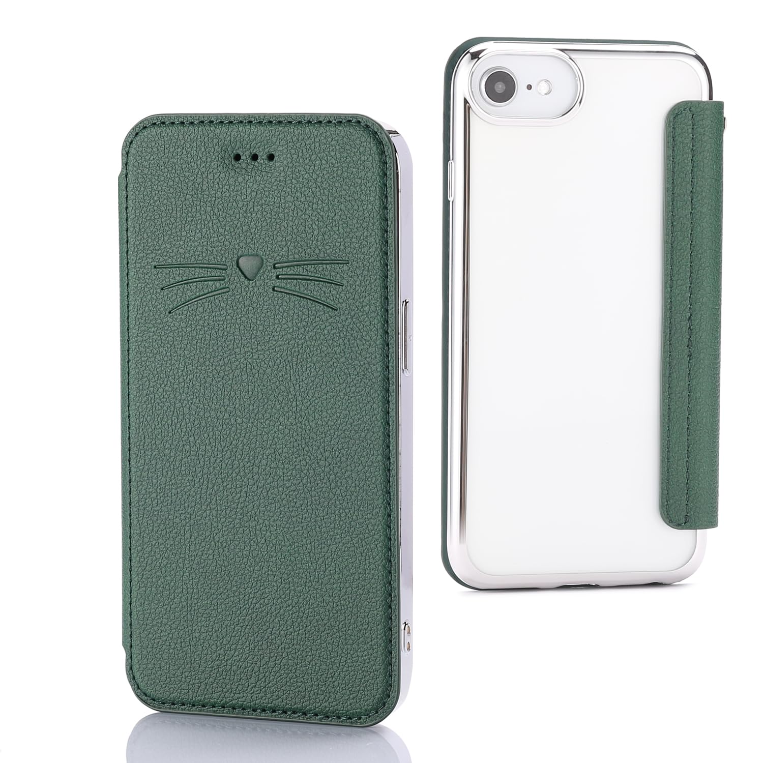 Amazon.co.jp: アイフォン se2 / se3 スマホケース 手帳型 背面クリア
