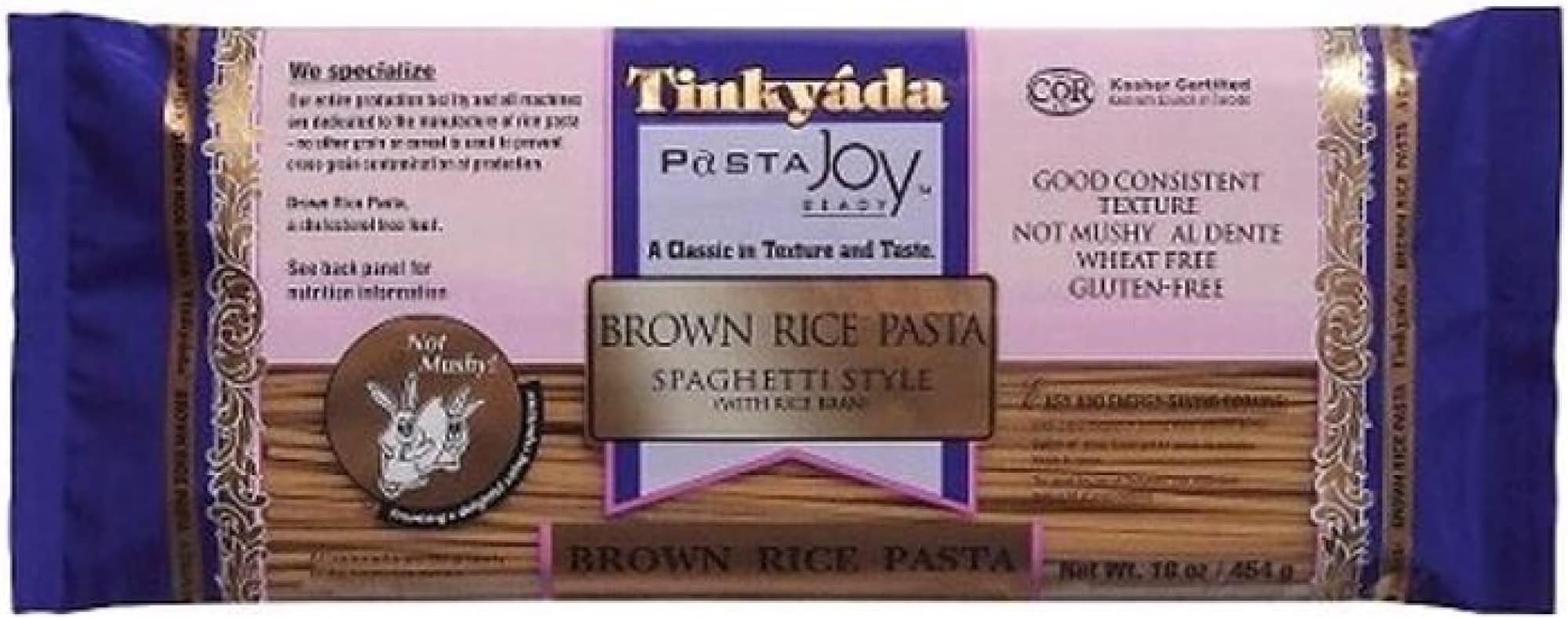 Tinkyada Brown Rice Spaghetti Pasta, 16 Oz
