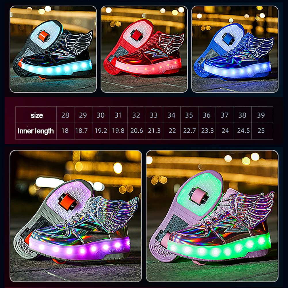 Scarpe Con Rotelle E LED - Unisex Per Skateboard E Sport Estivi - Foto 5