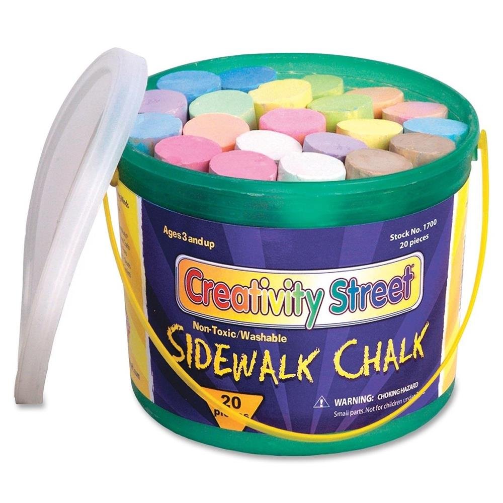 Chenille Kraft Company Sidewalk Chalk, Assorted Colors, Box Of 20