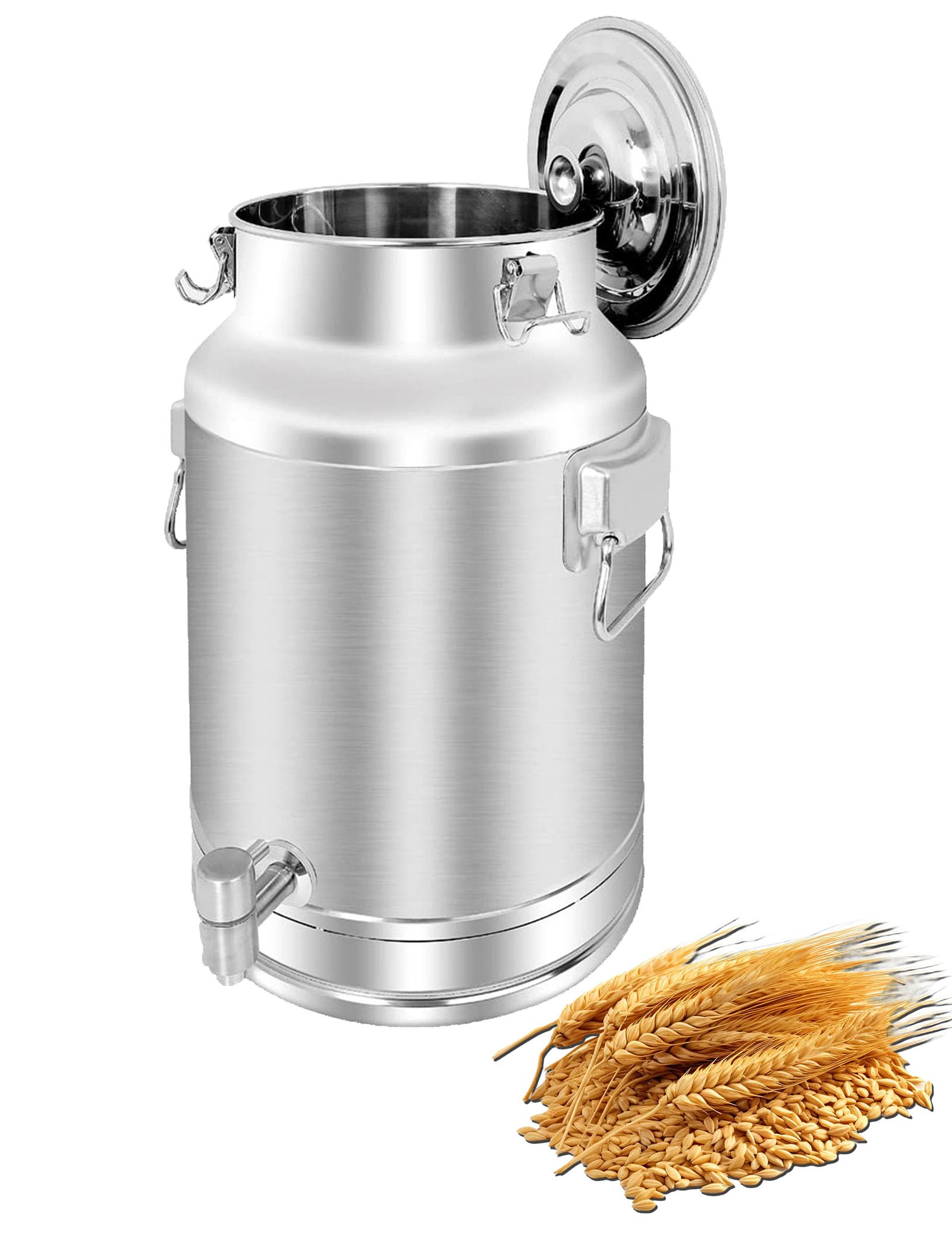 Cruche de transport de lait 5L en inox pour la ferme et la cuisine