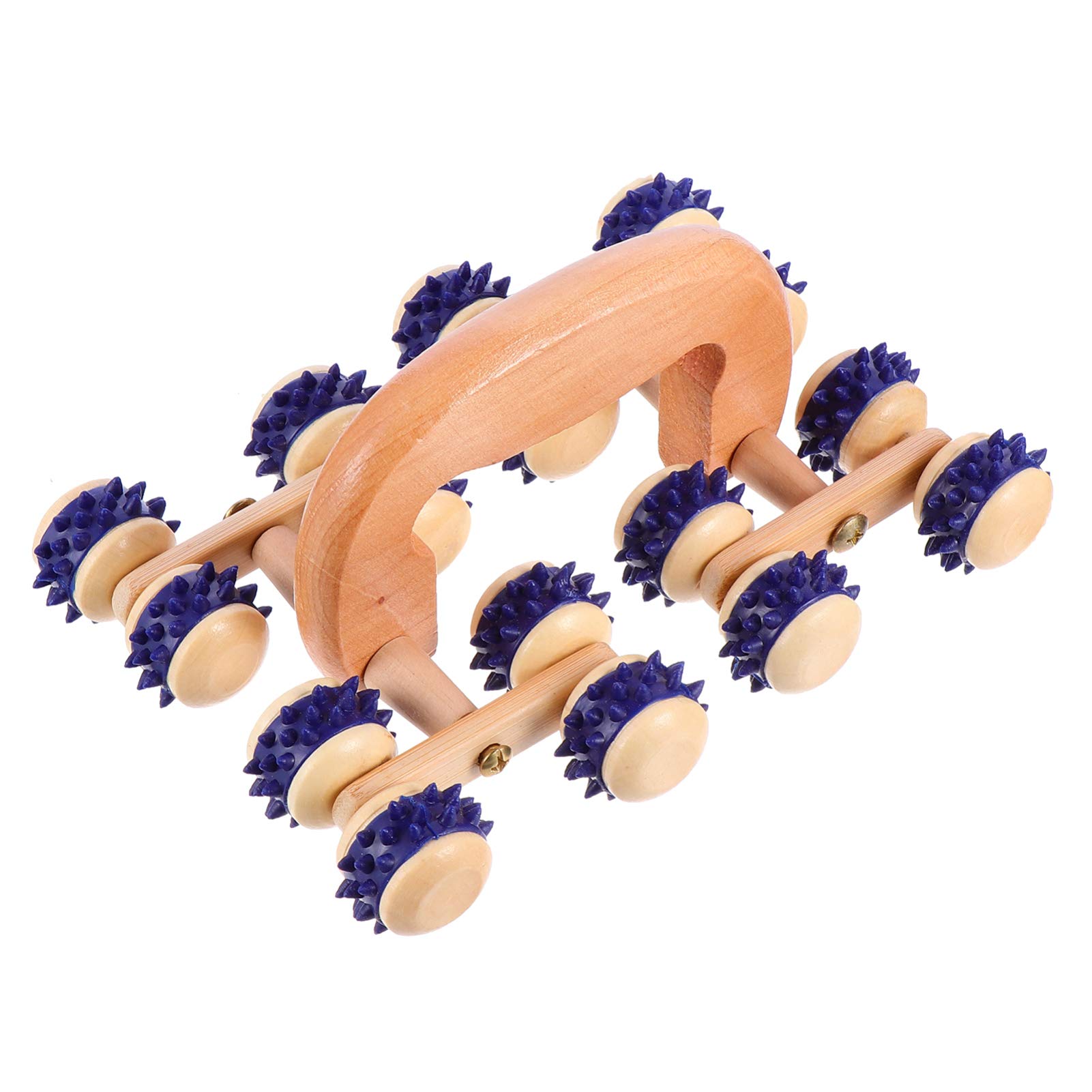 MILISTEN Masajeador Anticelulitico Madera Relax Massage Roller Handheld de Madera Masajeador de Cuerpo para Espalda Pie Pantorrilla Masajeador de para Los Músculos Masajeador Anticelulitico Manual