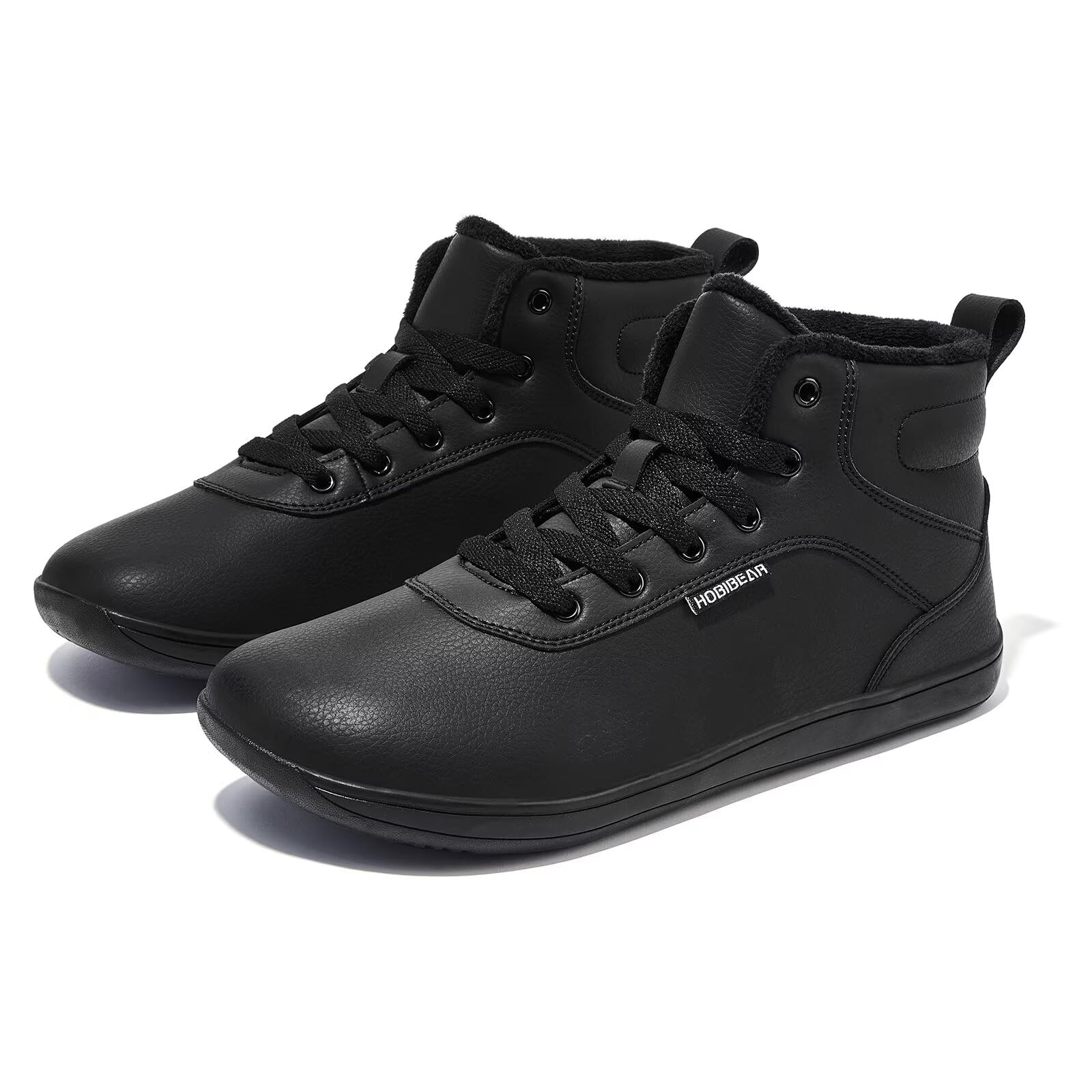 HOBIBEAR Chaussures d'hiver pieds nus pour homme et femme - Doublure chaude - Large pointe - Chaussures d'hiver - Taille EU 37-47