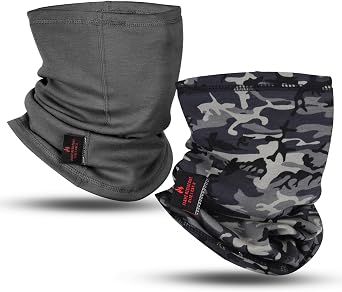 FR Neck Gaiter Fire Resistant Face Mask for Emergency Prep, Wildfire Safety - Moisture-Wicking Cotton ASTM Certified