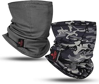 FR Neck Gaiter Fire Resistant Face Mask for Emergency Prep, Wildfire Safety - Moisture-Wicking Cotton ASTM Certified