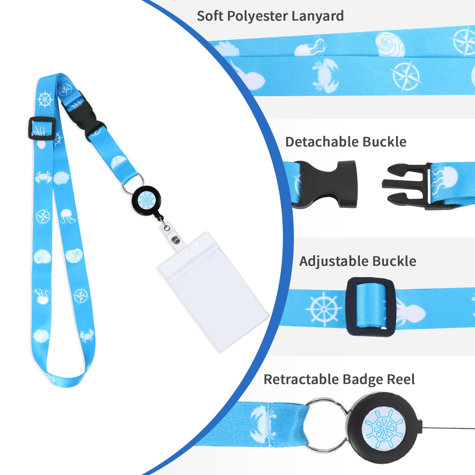 4 PCS Cruise Lanyard with Card Holder - Image 3