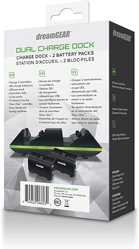Miniatura 6 de DreamGEAR DGXB1-6603 Dual Charge Dock Negro para Xbox One