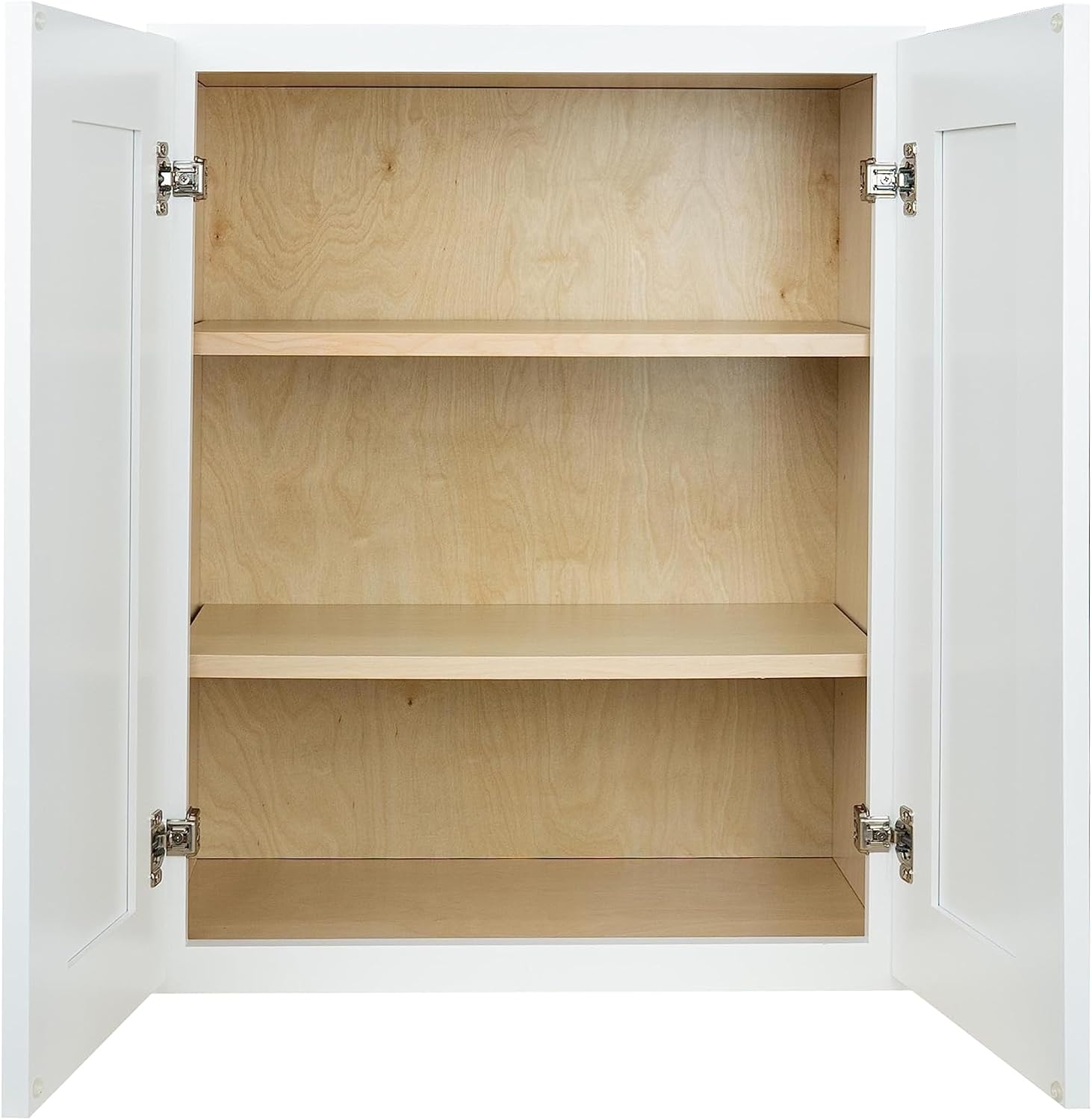 Hollywood Fabiani Design Wall Kitchen Cabinet 24 in. W x 12 in. D x 30 in. H in Shaker White Ready to Assemble