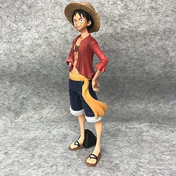 One Piece Luffy Action Figure | 27cm Monkey D. Luffy Hands Clenched Battle Pose Anime Figure | Stylish Pirate King Statue for Table, Desk & Room Decor || Gift for Friends and Anime Fans