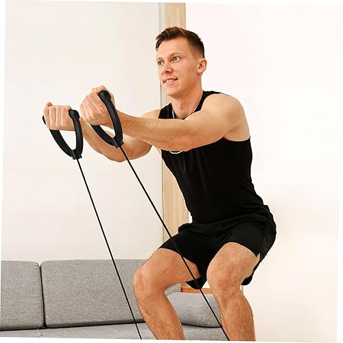 Miniatura 9 de 1 par de bandas de resistencia para máquina de escalonamiento, cuerdas de ejercicio para levantamiento de pesas, entrenamiento de fuerza,