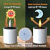 6 piezas de luces solares para té al aire libre impermeables - Velas recargables con batería para linterna, jardín, campamento y decoración, pequeñas luces solares impermeables 3