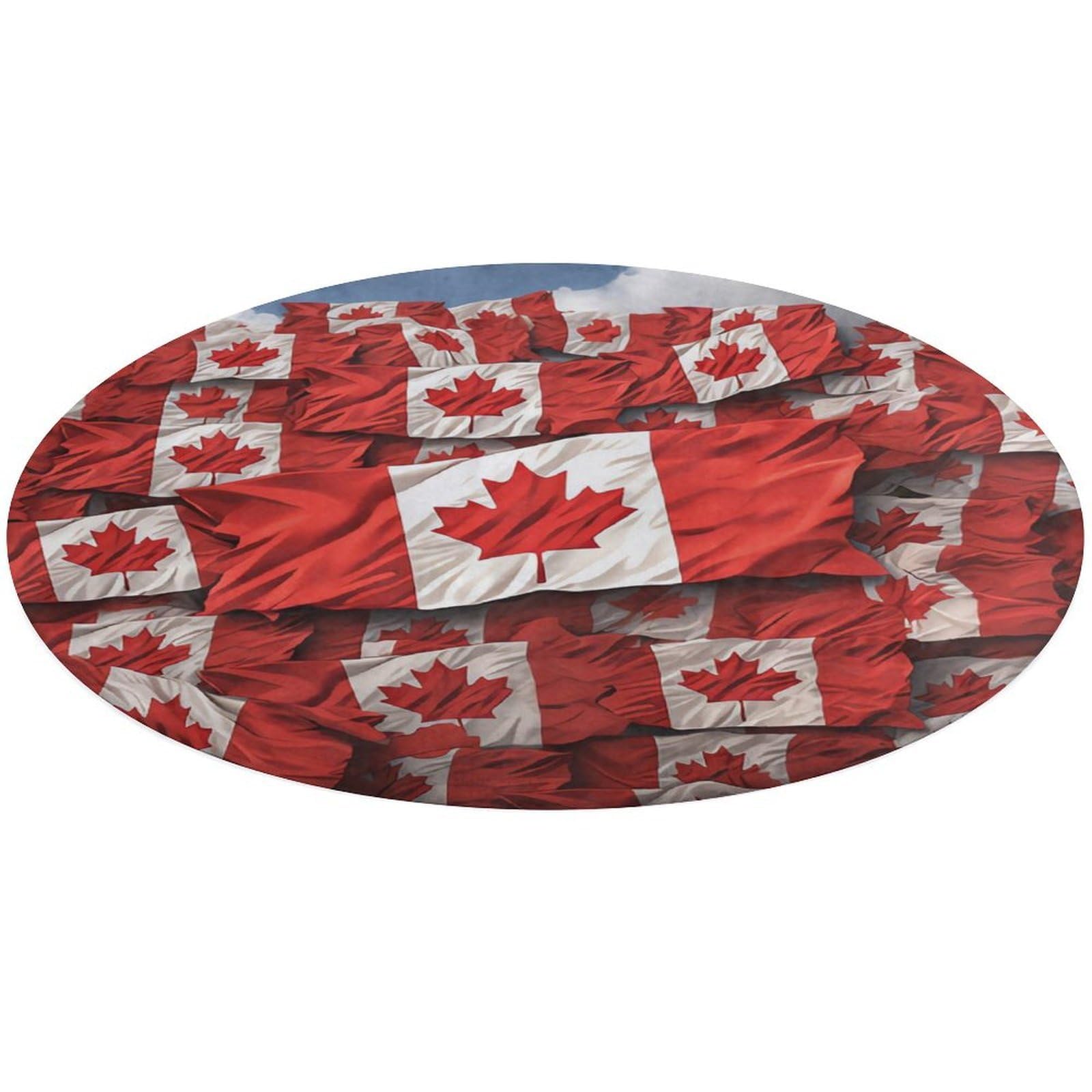 Alfombra para baño lavable y antideslizante con diseño decorativo canadiense