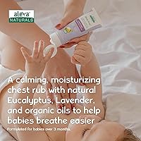 Vista 2 de Aleva Naturals Masaje calmante y cómodo para el pecho, suave y fácil de usar, cuidado saludable del bebé, aromas refrescantes de aceites