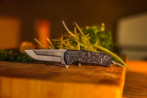 Miniatura 7 de OUTDOOR EDGE RAZOR VX5 - Cuchillo de bolsillo plegable EDC de hoja reemplazable  Hoja de 3 pulgadas, rodamientos de bolas de cerámica, mango de