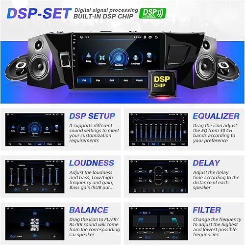 Miniatura 4 de Para Corolla Android Radio pantalla táctil compatible con Carplay Android Auto, reproductor de medios de navegación Bluetooth estéreo para coche GPS