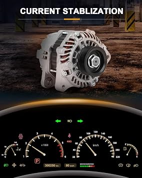 ROADFAR 95AMP Alternator for Honda for Fit L4 1.5L 2009-2014,for 11410