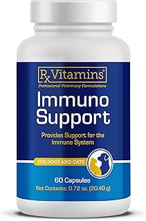 Rx Vitamins Immuno Support, Immune Support for Dogs and Cats - 60ct Supplement with Shiitake Mushroom, Arabinogalactan, and Lutein -