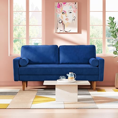 Miniatura 6 de Vesgantti Almohada de sofá de 2 plazas, almohadas de tela similar al lino, almohadas decorativas beige para sala de estar, dormitorio, 1 unidad