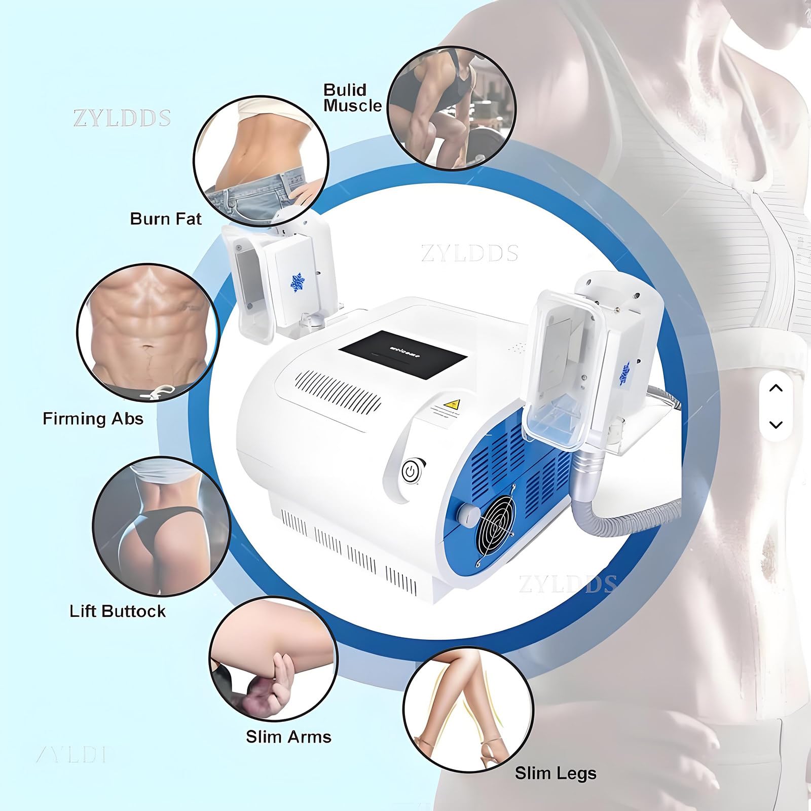Dispositivo de criolipólisis para Esculpir Grasa, máquina de crioescultura para el hogar, Dispositivo de Belleza para modelar el Cuerpo, para Adelgazar Abdomen, Brazos, Muslos, pantorrillas