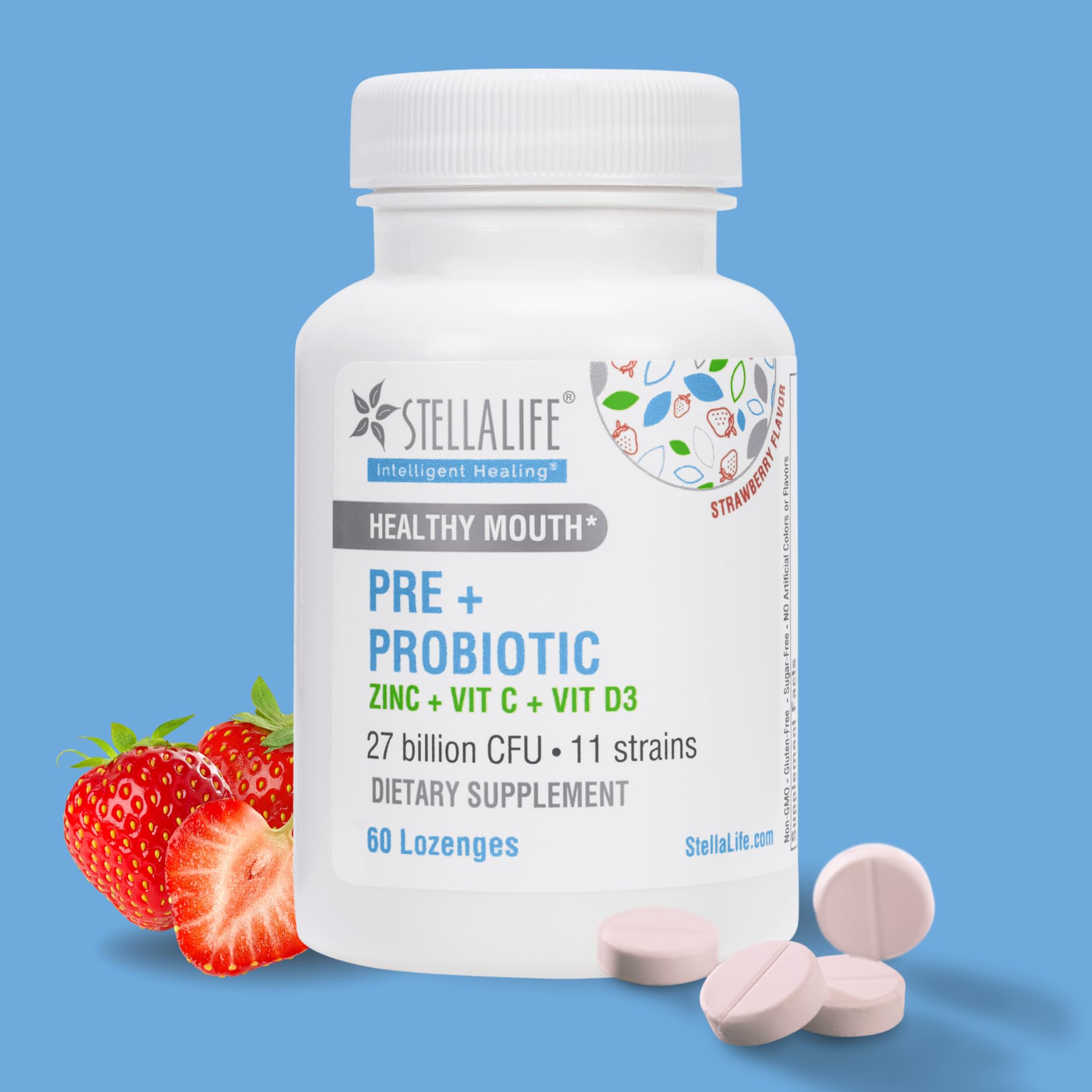 Amazon.com: StellaLife Probiotics Oral PRE+PROBIOTICS LOZENGES