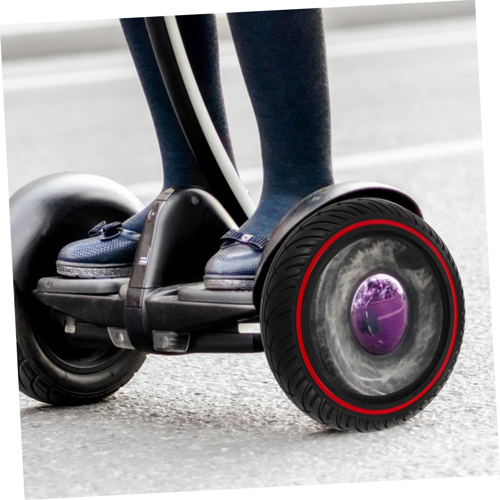 Gatuida Roue De Scooter Nid Abeille pour Pneu De Remplacement Non Gonflable Conduite Compatible avec Trottinettes Électriques
