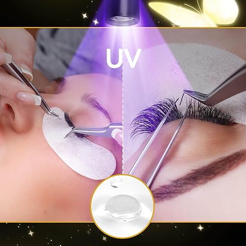 Miniatura 5 de Pegamento de pestañas UV Pegamento UV 0.2 fl oz UV DIY Extensiones de pestañas Pegamento de pestañas Pegamento de pestañas UV Pegamento de pestañas