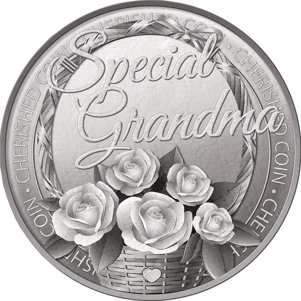 SensationsSpecial Grandma Cherished Lucky Coin Engraved Message Keepsake Gift