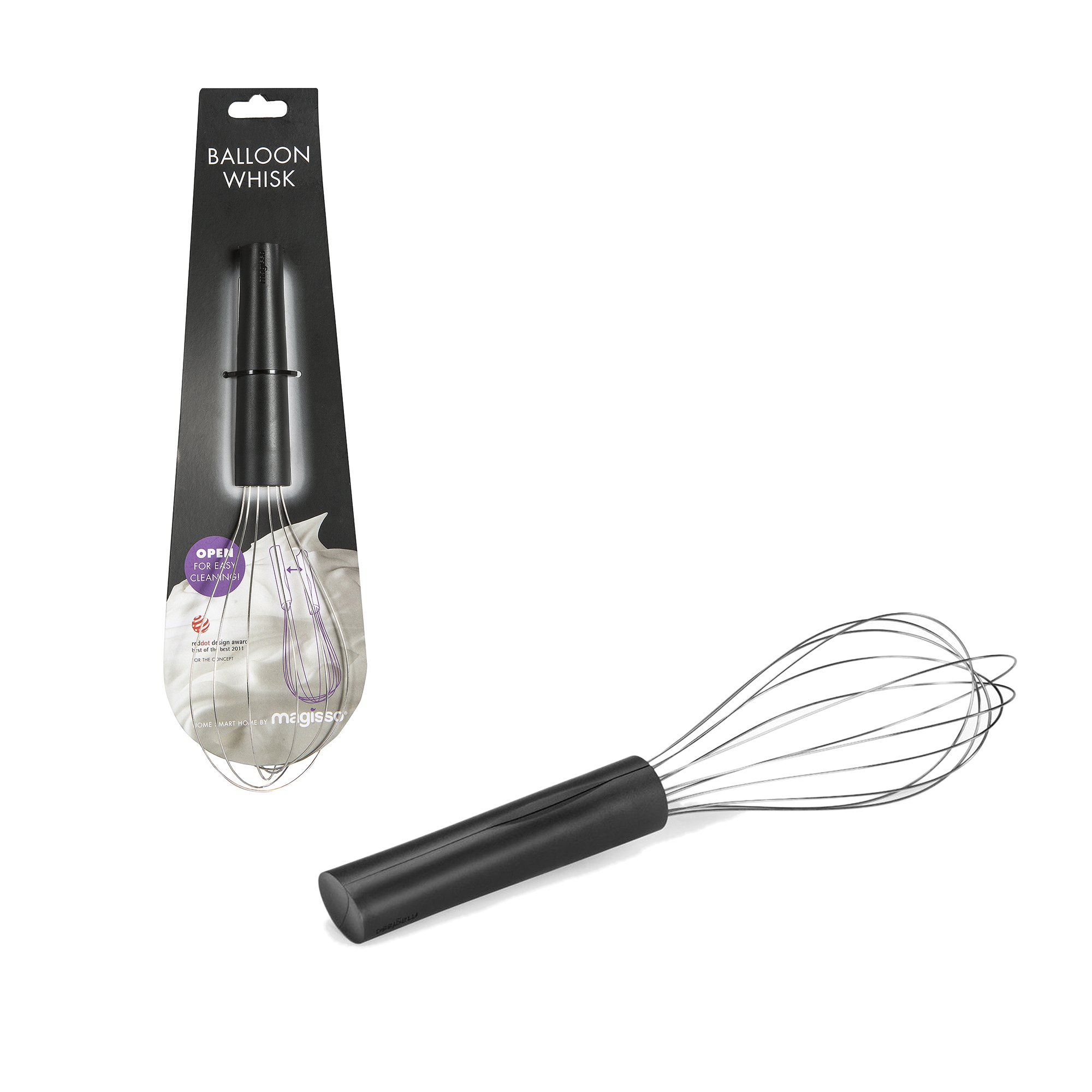 Magisso Magnetic Balloon Whisk – Pulls Apart for Easy Cleaning and Securely Snaps Back Together