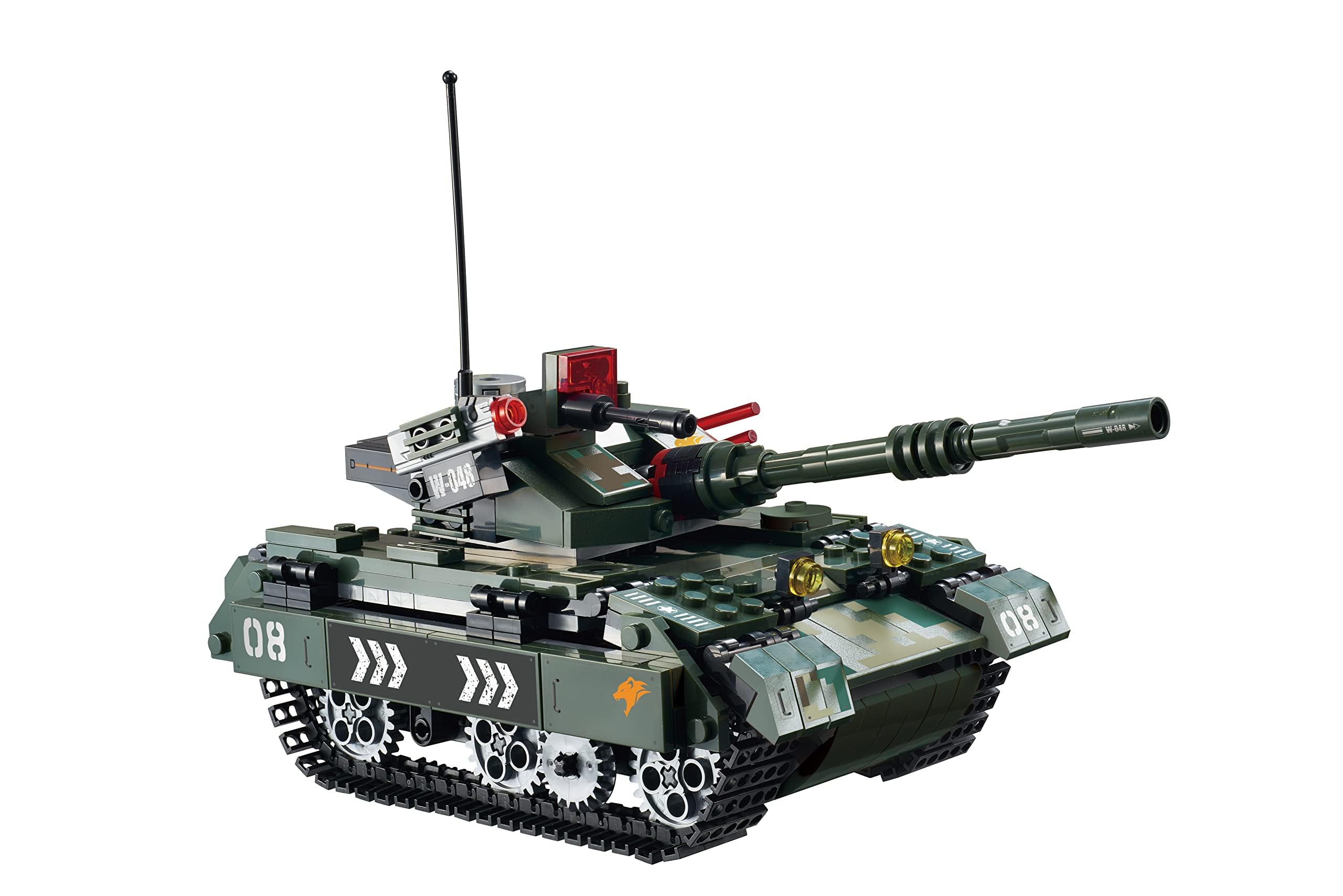 Small Blocks Buildable Remote Control - Military Tank Vehicle