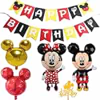 U1103 ミッキー　バースデーパーティー ミッキー ミニー HAPPY BIRTHDAY 数字バルーン 誕生日 バルーン