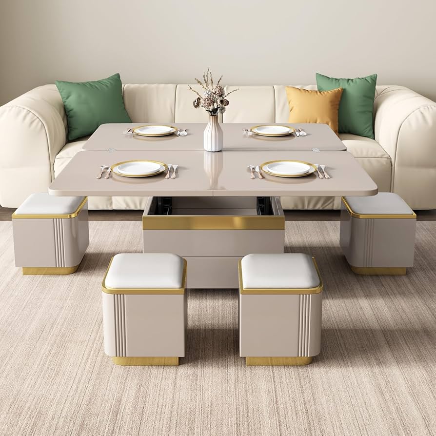 GraceNook 多機能テーブル② Amazon.co.jp: GraceNook 昇降式 コーヒーテーブル 多機能折りたたみ