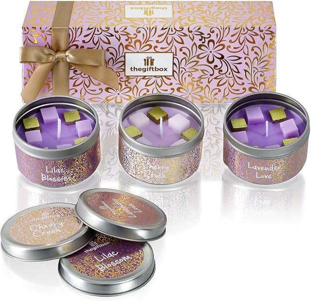 Scented Candles Gifts for Women, Gifts for Mum, Birthday Gifts for her, Mother Gifts, Ladies Gift Set, Birthday Presents (Sweetbell)
