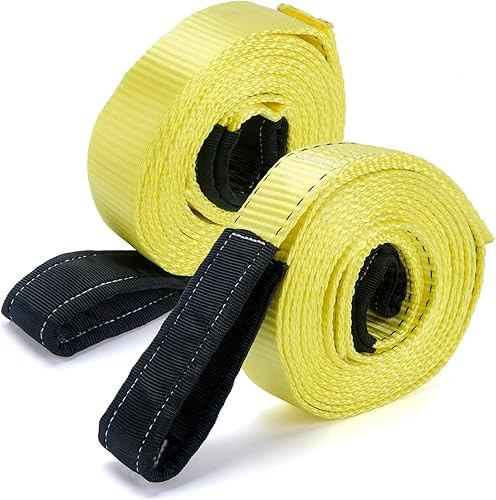 Correas de elevación de 15 x 2 pulgadas, correas de nailon de alta resistencia, capacidad de 22,500 libras, diseño de ojo plano, correa de