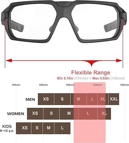Miniatura 38 de Protección contra impactos tácticos balísticos antivaho gafas de tiro de grado militar rango Airsoft Q37 Bk No antivaho Blanco Azul Polarizado