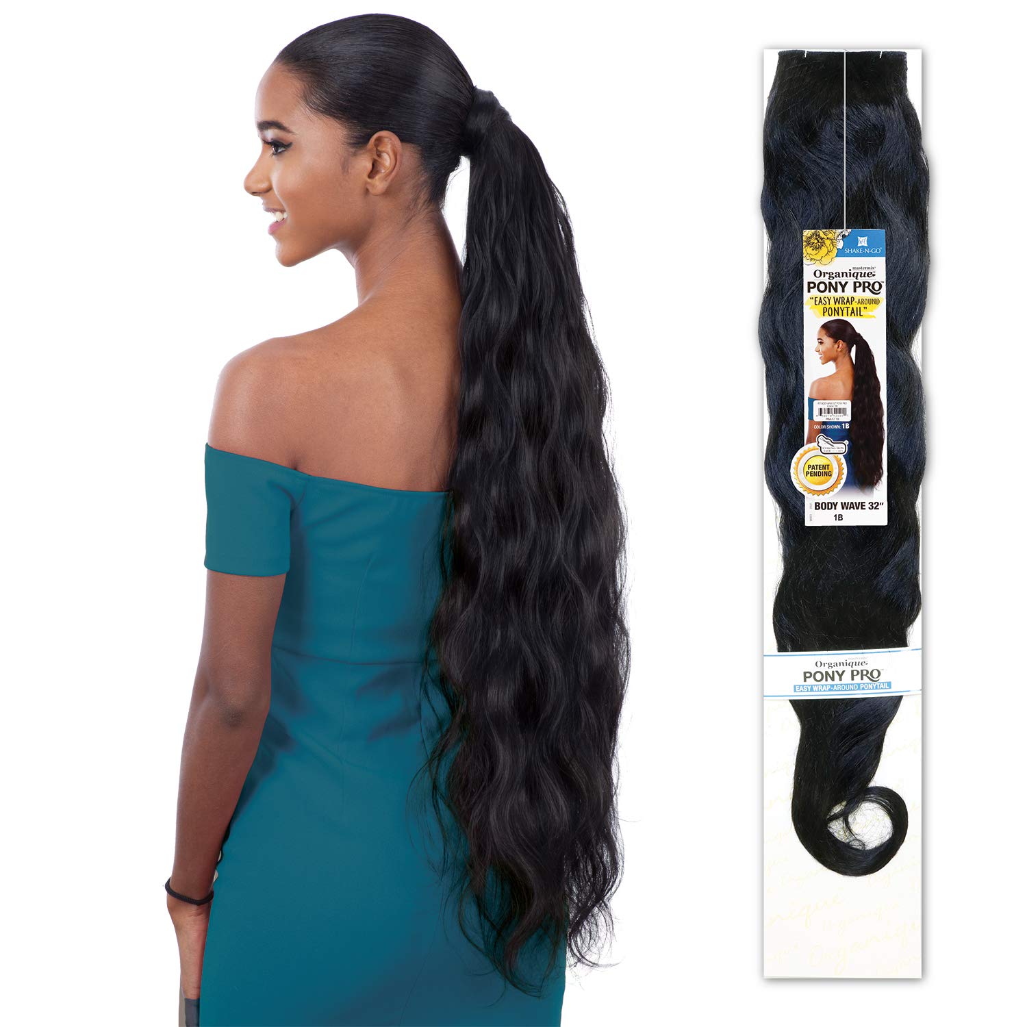 Milky Way Organique Pony Pro Easy Wrap Around Ponytail Body Wave 32" (Pack of 2, 130)